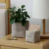 Shimoyama kraft kağıt saksı su geçirmez su geçirmez bitki kap kapağı yeniden kullanılabilir masaüstü kozmetik depolama çantası çiçekpot sepeti