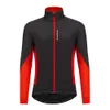 WOSAWE Thermal Fleece Cycling Jacket Warm Up Bicycle Clothing Windproof Water Repellent High Visibility Winter MTB Bike Coat