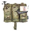 FMA M4 Triad Magazine Pouch Multicam Airsoft Tactical Mag Pouch för taktisk väst AVS JPC Vest Molle Front Panel