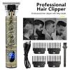 Clippers Hair Clipper Electric Clippers New Electric Men's Retro T9 Style Buddha Head Carving Oil Head Scissors 18650 Battery Trimmer