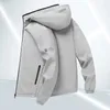 Мужские куртки 2024 Мода и отдых весенняя ветропроницаемая куртка с капюшоном Осень на открытом воздухе в воздухопроницаемое надувное надувное