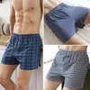 Grote onderbroek Pyjama Bottoms Thuis Home High Taille Allo Pants Plus Size Boxer Slips voor mannen katoenen broeks All Highwaisted Boxers 240410