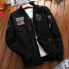 Herenjassen Spring herfst Jacket Men Fashion Casual Wind Breakher Coat Mannelijk Outderse lot mize militair uniform borduurwerk baggy