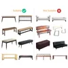 Waterproof PU Leather Bench Cover Anti Dust Rectangle Piano Bench Protect Elastic Slipcover Sofa Stool Ottoman Covers