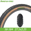 Innova Pro Cross Fit 29x2.25 29x2.1 27.5x2.25/2,1 MTB Cykeldäck Ultralight Anti-Slip Steel Wired Tire Yellow Side 60TPI