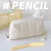 Śliczna poduszka kształt ołówka Pen Pen Case Soft Touch Kolorowa worka do przechowywania do szkolnej szkolnej podróży kosmetyka A6668