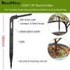 BRASMOYU 1/8 "4 Way Water Greenhouse Joint Pipe Connector 4/7mm till 3/5mm Slang Bend Arrow Emitter Dripper Watering Fiting Tool