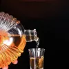 Creative Transparent Luxury plomb gratuit carré Verre Vin de vin whisky whisky décanteur d'alcool récipient à vin de vin pour barreau pour bar