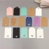 500Pcs/Lot Brown Hang Tags Kraft paper Gift Tags DIY Packing Labels Blank Price Tags Jewelry Display Cards Labels Wedding Tags