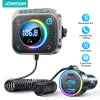 Chargers Joyroom Bluetooth 5.3fm/aux Bluetooth Adaptador de carro Carregador Bass Boost 3 portas PDQC 3.0 FM Bluetooth Car