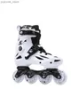 Inline Roller Skates Adult Roller Skates Skating Shoes Sliding Inline Sneakers 4 Wheels 1 Row Line Outdoor Training Sport Shoes Patines Y240410