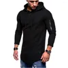 Men's Hoodies MRMT 2024 Brand Jacquard Round Neck Hooded Long-Sleeved Arm Zipper Stitching Long Sweater Sweatshirts