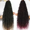 Коробка бабочка Locs Crochet Hair Ombre 1B 27 30 Color Color Soft River Сенегалевая скручиваемая коробка для кроше