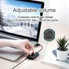 HUBS ORICO Scheda audio USB esterna per auricolare microfono 2 in 1 con volume di uscita a 3 porta regolabile per laptop PS4 Drive Free