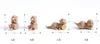 6pcs/pacote tão fofo Baby Otter Resina Charmos Diy Crafts Pequeno Animal Brincho Collo Chaves Pingentes de Chave de Jóias