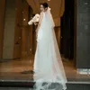 Casual Dresses Korean Light Wedding Dress Super Xiansen Simple Satin Bridal Welcome Outding Slim Fishtail midja