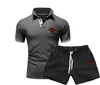 Men's Tracksuits Leisure Sports Set In Stock Summer Short Sleeved Shorts Casual POLO Shirt