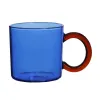 Tasse de café en verre coloré tasses en verre résistantes à haute température créatives nordiques Juice tasses à eau potable Verre de verre 250 ml