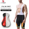 Padrones de gel de ciclo de ciclo X-Tiger Men pro shorts mtb de bicicleta de ciclo de ciclo de ciclo 100% lycra