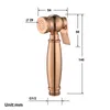 Spruzzatore di bidet in ottone rosa bidet tenuta igienica bidet spray shattaf set getto per la doccia per bagno in rame