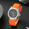 Muñecos de pulsera Aokaishen Fashionable Casual de alta gama Classic Hand Grip Rubber Men's Quartz Watch 2024 Fashion