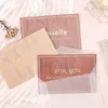 Text Teacher's Day Thank You Blessing Bronzing Greeting Card Folding Birthday Message Card Envelope Postcard Gift Decoration