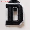 Patch di ricamo alfabeto inglese di grandi dimensioni, cuciture adesive su accessori per tessuti di marca adesivi applique name patch