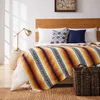 Coperte 130x170 cm in stile messicano Boppa coperta di asciugamano intrecciato a mano tasselle lanciare tappeto per divano letto a casa tappetino a righe a strisce tovaglia