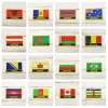 National Flag Square Borduursel Patch Badge 8*5cm Albanië Armenië Witarus Belarus Bulgarije Brazilië Brazilië Kameroen Canada Cambodja