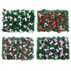 40x60CM Artificial Rose Leave Hedge Panel UV Protected Privacy Fence Screen For Outdoor Garden Backyard Wedding Decoration