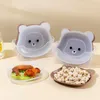 Kitchen Accessories Cute Bear Bowl Plate Tableware Kawaii Reusable Plastic Breakfast Salad Yogurt Bowl Snack Dish Kitchen #50g