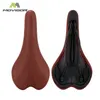 Movigor Bicycle Leather Saddle MTB Road Bike Front Seatonslip快適な通気性ライディングサドルマウンテンサイクリングパーツ