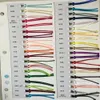 2 mm 20metters Rattail Satin Cord Thread chinois Bracelet Macré de nœud Bracelet Traité DIY FIL TASSELS FIL PLUS 35COLORS