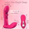 Bärbar trosvibrator Vuxen sexleksaker, 12 vibrerande trosor bärbar vagina g spot dildo vibratorer, 12 lägen som flappar vibrator anal plug rose leksaker för kvinnor män