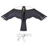 1,2 m vliegende vlieger, 120x65cm gemakkelijk te vliegen Bird Repelling Kite Kids Toys Scary Bird Kite Drive Bird Kite voor Garden Park Beach