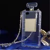 Diamond Crystal Cine per Pearl Profume Bottiglia a forma di bottiglia Copertina per iPhone14 15 11 12Mini 13 Pro XSMAX XR 7 8Plus Case