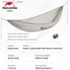 Hammocks Naturehike portable ultra light camping single hanger bearing 150kg outdoor 30D nylon swing mini device suspension storage bagQ