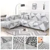 Spandex Printed L Shape Sofa Covers for Living Room Sofa Protector Anti-dust Elastic Stretch Covers for Corner Slipcovers Couch