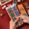 1 set 6 adet Noel HB Kırtasiye Okul Ofisi Tedarikleri Öğrenci Hediyesi Ödülü Yaratıcı Kawaii Pencil