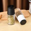 Corps de verre épices au sel et au poivre moulin à portable manuel de poivre de sel