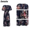 Abiti di grandi dimensioni Donne più taglia Boho Beach Floral Summer Dress Mini Sunsssing Abbigliamento femmina Scatto Casual Long Skirt 240410