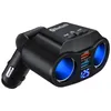 Bluetooth-совместимый 5,0 автомобиль Car Sigarette Ligher Socket 2 Ports USB Power Adapter Car Charger автомобиль MP3-плеер поддержка U Диск