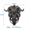 Skull Sheep Head Głowa Wisiorki ścienne Punk Retro Skull Doorknocker Dekoracyjne ozdoby szkieletowe Owce Statua Home Decor 240408