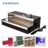Processeurs Zonesun Manual Machine de chauffage de cellophane pour petite machine d'emballage enveloppe en plastique Box de parfum Cosmetics Poker