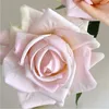 4PCS sztuczny nawilżający kwiat róży Prawdziwy dotyk Fałszywe kwiaty WEDNIE ROSE WEDNIK Kwiat bukietu ślubnego Dekoracje domu 240407