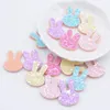 50pcs / lot paillettes kawaii lapin applique pour artisanat à la main