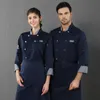 Kitchen Baking Catering Food Service Overalls Long Sleeve Breathable Double Breasted Kitchen Tooling Restaurant Worker Uniform