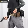 Idogear 9mm Molle Pistol Mag Magazine Beutel Holster Fastmag Gürtel Clip Plastik Molle Beutel Weichschale Mag -Taschen klein