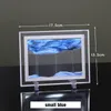 3D Deep Sea Rotating Hourglas Moving Sand Art Bild Sandscape Quicksand Målning Kontor Heminredning Dekorationer gåva