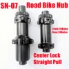 Lock Center Lock Center de bicicleta de estrada/6 Bolts Disc Brake Factory Oferece luz 6Paws Hub reto Pull 24holes Bicycle Hub para Shimano XDR